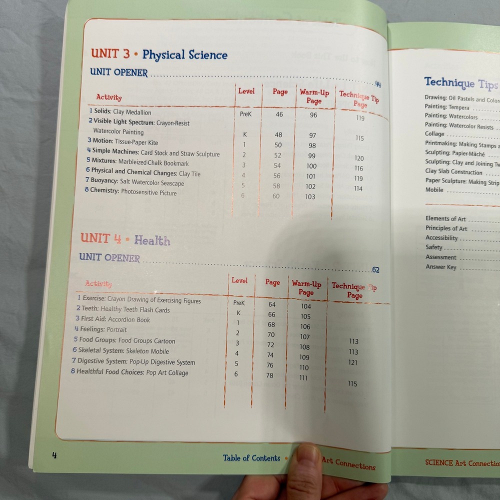 SRA Science Art Connections Activity Book PreK-6 McGraw-Hill 2005 STEM Resource - Picture 5 of 10